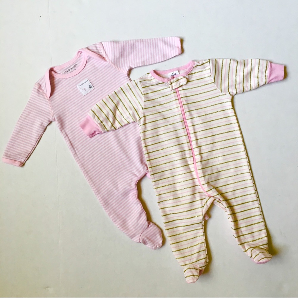 Gerber & Burt’s Bees Baby Footed Pajamas 2-pc set